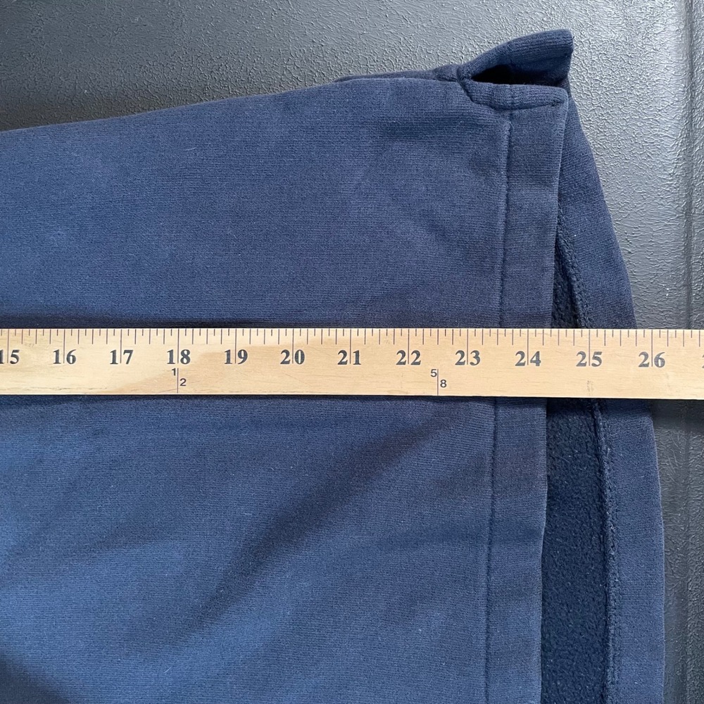 Woolrich Quarter Zip Pullover Mens S Navy Blue Elbow Patches Heritage Preppy - Picture 7 of 10